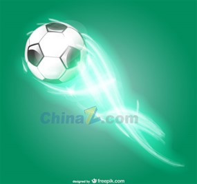 光效足球矢量素材下载